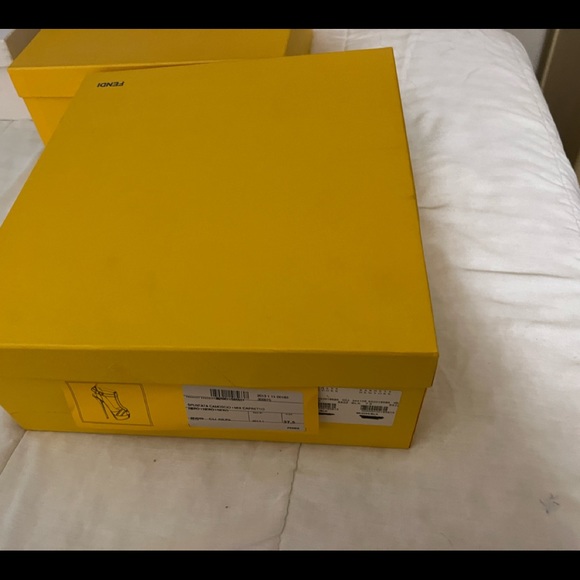 Fendi Women’s High Heels Black/Gold Metal Original Box & Packing - Picture 11 of 12